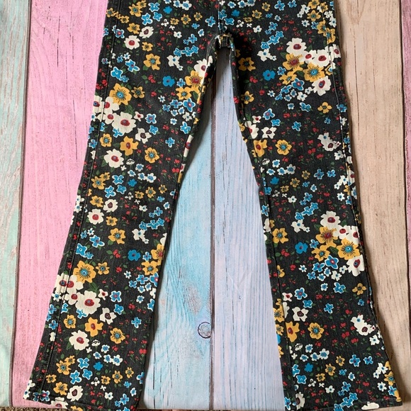 Mother high waisted ankle kick flare Floral Patterned Jeans - Picture 3 of 11
